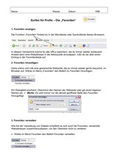 Internet - Favoriten anzeigen, hinzufügen, verwalten