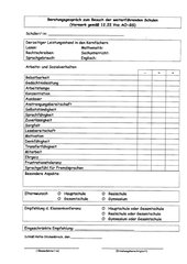 Beratungsgespräch zum Besuch der weiterführenden Schulen