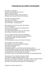 Fantasiereise ins antike Griechenland