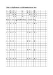 halbschriftliche Multiplikation mit HZE mal E