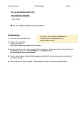Übung Inhaltsangabe - handlungs- / produktionsorientiert