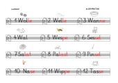 Laufdiktat Wörter mit W